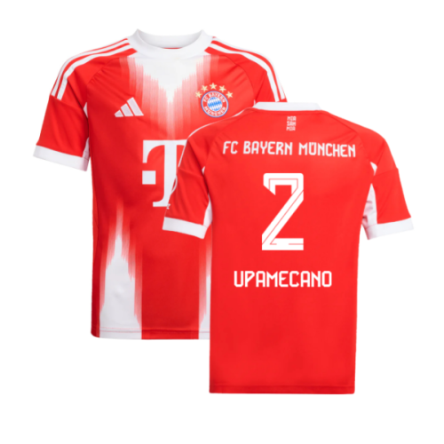 2025-2026 Bayern Munich Home Shirt (Kids) (Upamecano 2)