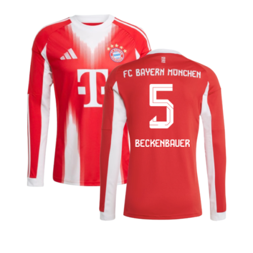 2025-2026 Bayern Munich Long Sleeve Home Shirt (Beckenbauer 5)