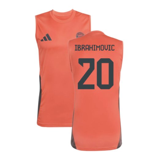2025-2026 Bayern Munich Sleeveless Jersey (Easy Coral) (Ibrahimovic 20)