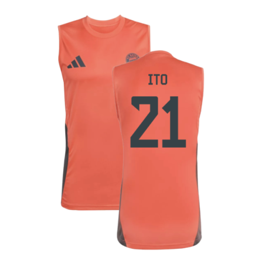 2025-2026 Bayern Munich Sleeveless Jersey (Easy Coral) (Ito 21)