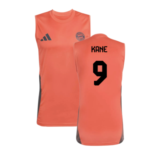 2025-2026 Bayern Munich Sleeveless Jersey (Easy Coral) (Kane 9)