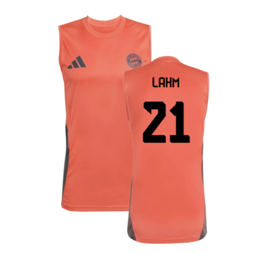 2025-2026 Bayern Munich Sleeveless Jersey (Easy Coral) (Lahm 21)