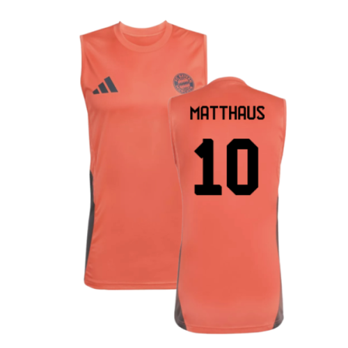 2025-2026 Bayern Munich Sleeveless Jersey (Easy Coral) (Matthaus 10)