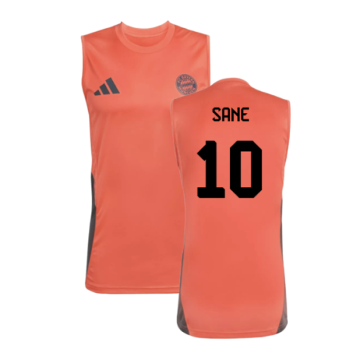 2025-2026 Bayern Munich Sleeveless Jersey (Easy Coral) (Sane 10)
