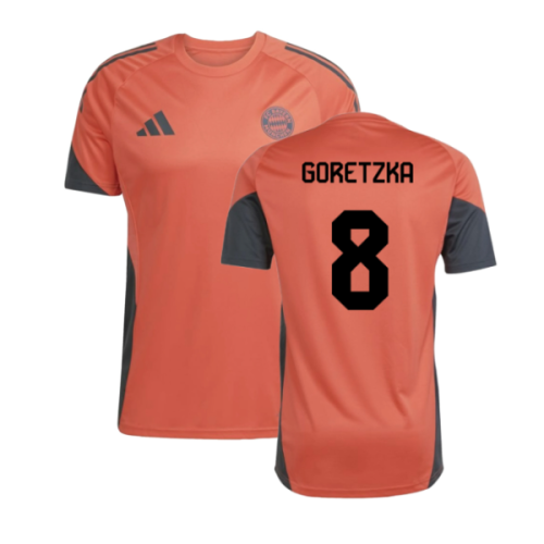 2025-2026 Bayern Munich Training Shirt (Easy Coral) (Goretzka 8)