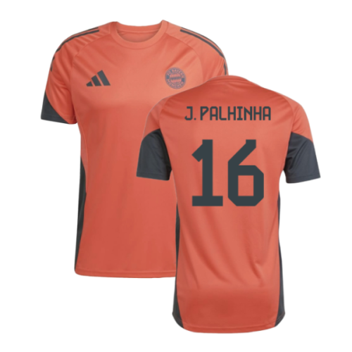 2025-2026 Bayern Munich Training Shirt (Easy Coral) (J. Palhinha 16)