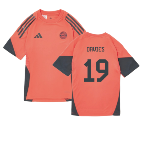2025-2026 Bayern Munich Training Shirt (Easy Coral) - Kids (Davies 19)