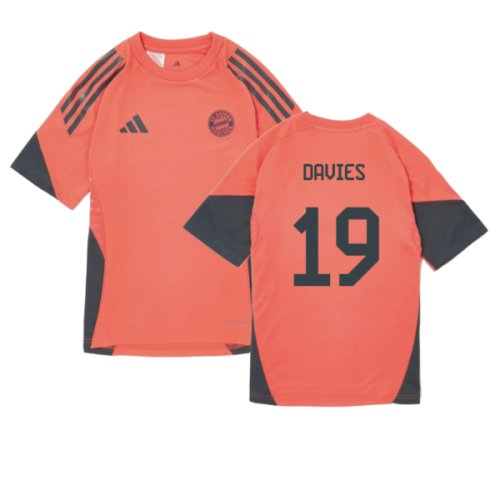 2025-2026 Bayern Munich Training Shirt (Easy Coral) - Kids (Davies 19)