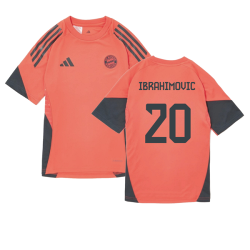 2025-2026 Bayern Munich Training Shirt (Easy Coral) - Kids (Ibrahimovic 20)
