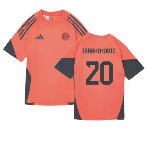 2025-2026 Bayern Munich Training Shirt (Easy Coral) - Kids (Ibrahimovic 20)