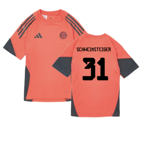 2025-2026 Bayern Munich Training Shirt (Easy Coral) - Kids (Schweinsteiger 31)