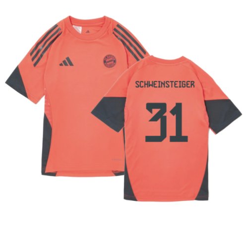 2025-2026 Bayern Munich Training Shirt (Easy Coral) - Kids (Schweinsteiger 31)
