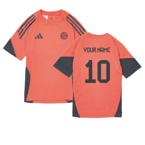 2025-2026 Bayern Munich Training Shirt (Easy Coral) - Kids (Your Name)