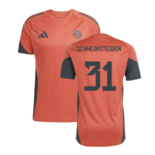 2025-2026 Bayern Munich Training Shirt (Easy Coral) (Schweinsteiger 31)