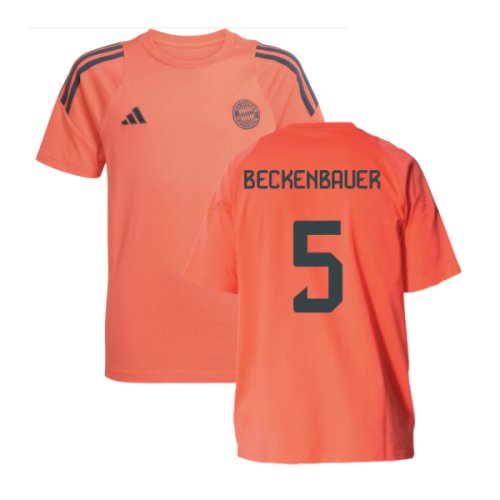 2025-2026 Bayern Munich Training Tee (Easy Coral) - Kids (Beckenbauer 5)