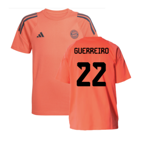 2025-2026 Bayern Munich Training Tee (Easy Coral) - Kids (Guerreiro 22)