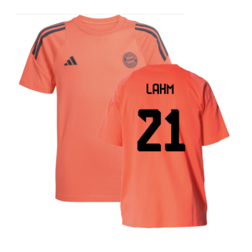 2025-2026 Bayern Munich Training Tee (Easy Coral) - Kids (Lahm 21)