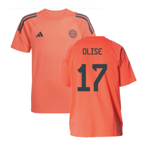 2025-2026 Bayern Munich Training Tee (Easy Coral) - Kids (Olise 17)