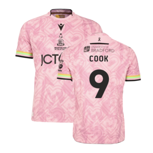 2025-2026 Bradford City Alternative Shirt (Pink) (Cook 9)