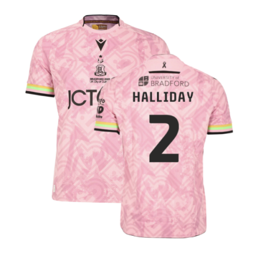 2025-2026 Bradford City Alternative Shirt (Pink) (Halliday 2)