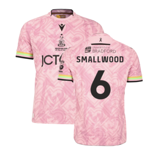 2025-2026 Bradford City Alternative Shirt (Pink) (Smallwood 6)