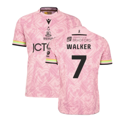 2025-2026 Bradford City Alternative Shirt (Pink) (Walker 7)