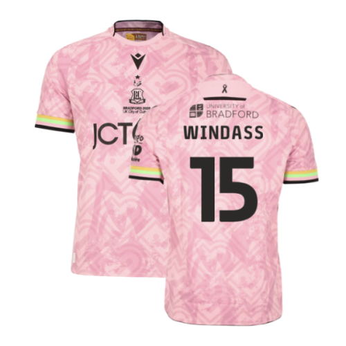 2025-2026 Bradford City Alternative Shirt (Pink) (Windass 15)