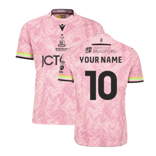 2025-2026 Bradford City Alternative Shirt (Pink) (Your Name)