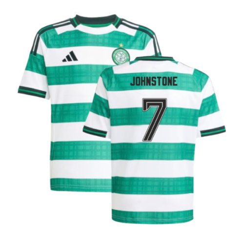 2025-2026 Celtic Home Shirt - Kids (Johnstone 7)