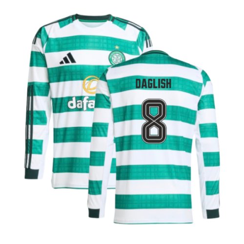 2025-2026 Celtic Long Sleeve Home Shirt (Daglish 8)