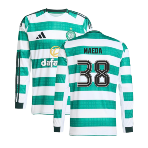 2025-2026 Celtic Long Sleeve Home Shirt (Maeda 38)