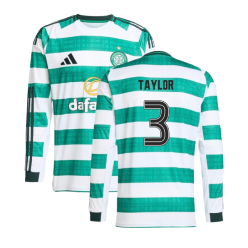 2025-2026 Celtic Long Sleeve Home Shirt (Taylor 3)