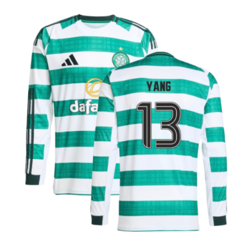 2025-2026 Celtic Long Sleeve Home Shirt (Yang 13)