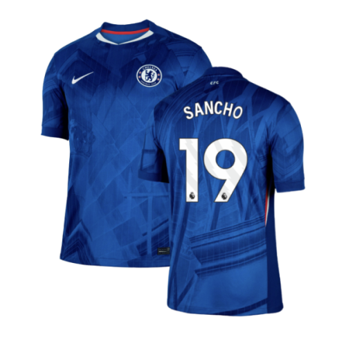 2025-2026 Chelsea Home Football Shirt (Sancho 19)