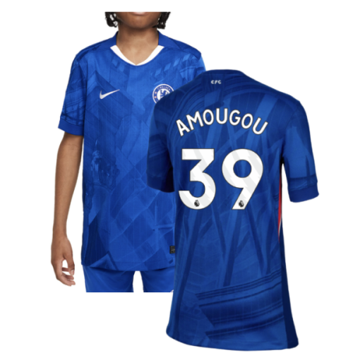 2025-2026 Chelsea Home Shirt (Kids) (Amougou 39)