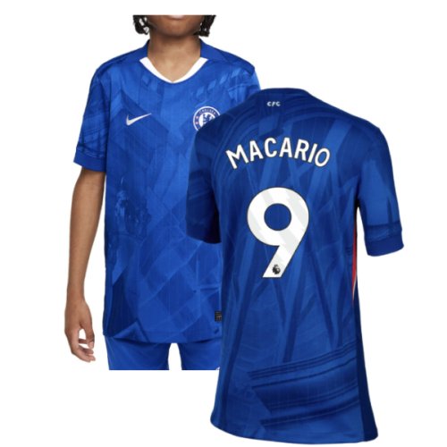 2025-2026 Chelsea Home Shirt (Kids) (Macario 9)