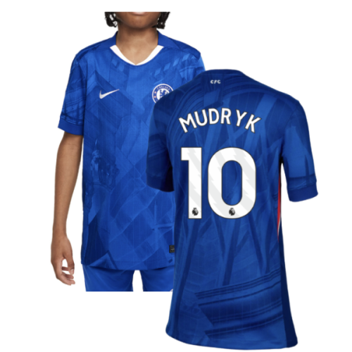 2025-2026 Chelsea Home Shirt (Kids) (Mudryk 10)