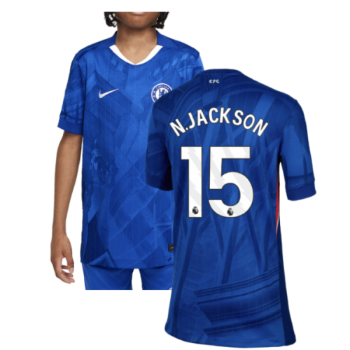 2025-2026 Chelsea Home Shirt (Kids) (N.Jackson 15)
