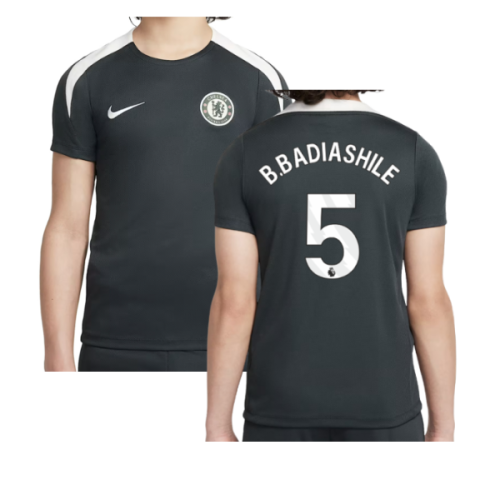 2025-2026 Chelsea Strike Training Shirt (Green) - Kids (B.Badiashile 5)