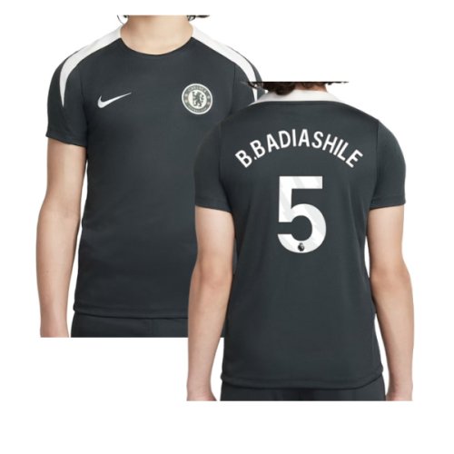 2025-2026 Chelsea Strike Training Shirt (Green) - Kids (B.Badiashile 5)