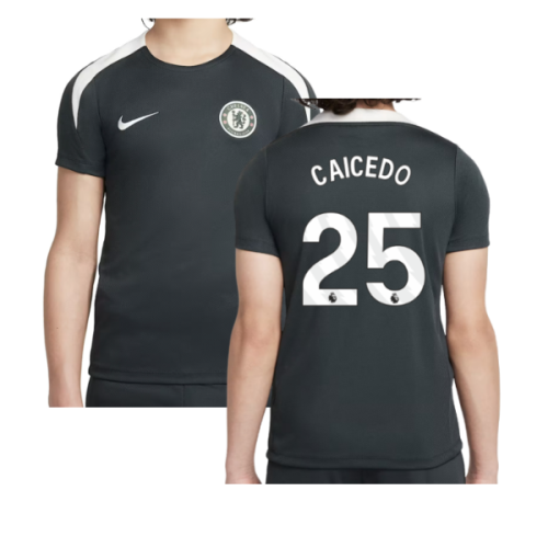2025-2026 Chelsea Strike Training Shirt (Green) - Kids (Caicedo 25)