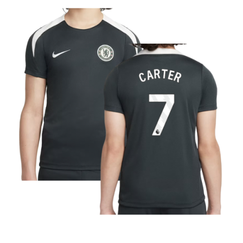 2025-2026 Chelsea Strike Training Shirt (Green) - Kids (Carter 7)