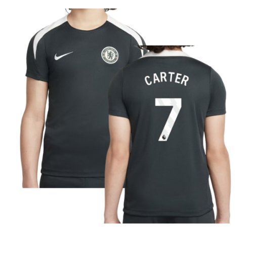 2025-2026 Chelsea Strike Training Shirt (Green) - Kids (Carter 7)