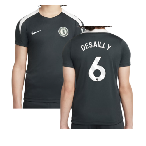 2025-2026 Chelsea Strike Training Shirt (Green) - Kids (Desailly 6)