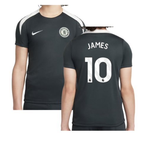 2025-2026 Chelsea Strike Training Shirt (Green) - Kids (James 10)
