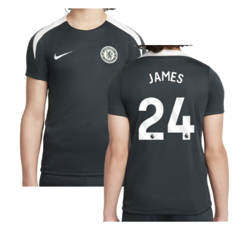 2025-2026 Chelsea Strike Training Shirt (Green) - Kids (James 24)