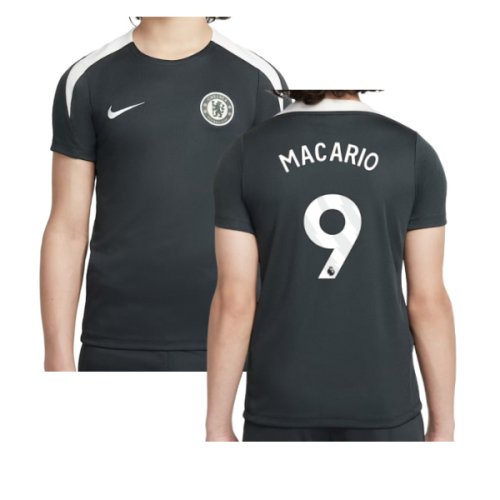 2025-2026 Chelsea Strike Training Shirt (Green) - Kids (Macario 9)