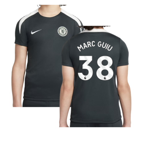 2025-2026 Chelsea Strike Training Shirt (Green) - Kids (Marc Guiu 38)