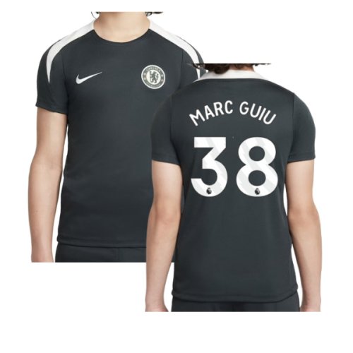 2025-2026 Chelsea Strike Training Shirt (Green) - Kids (Marc Guiu 38)
