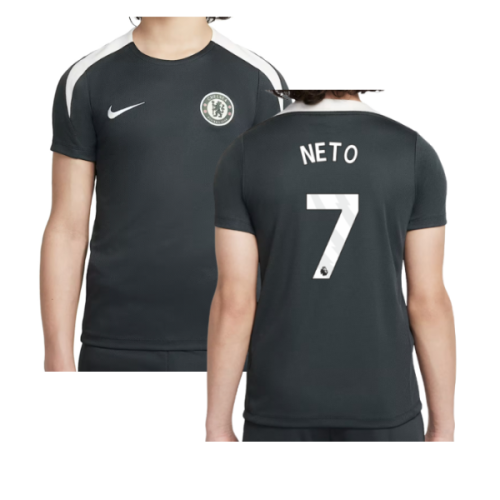 2025-2026 Chelsea Strike Training Shirt (Green) - Kids (Neto 7)